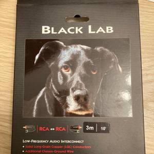 AUDIOQUEST BLACK LAB RCA 3M SUBWOOFER CABLE