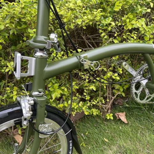 新款 國布 Ruhm rc 7speed C剎 M把 鉻鉬鋼 折叠車 送前後蛙燈叮叮