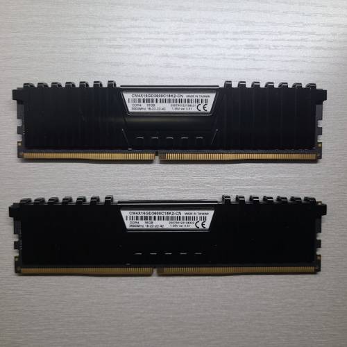 Corsair Vengeance LPX 2*16GB DDR4 3600MHz 記憶體 RAM （一條有問題 one is prob...