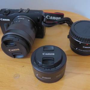 Canon EOS M Kit Set + Adapter EF-EOS M