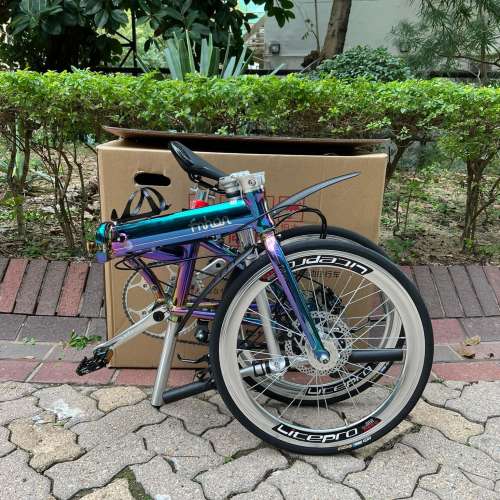 FNHON KAD2018 TIAGRA 10速 碟剎 20吋 451 鋁合金 折叠車 送水架前後蛙燈叮叮