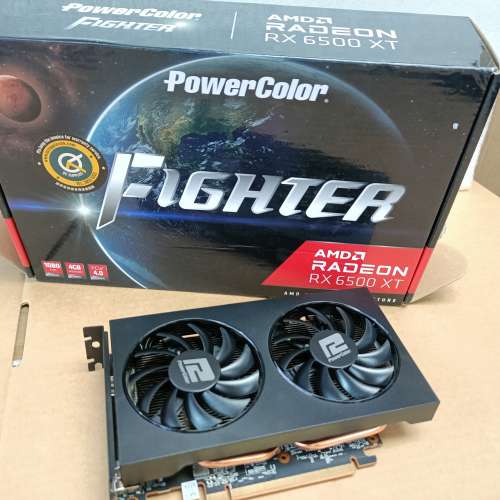 二手 PowerColor Fighter RX 6500 XT 4GB