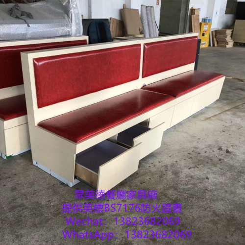 傢私可訂製廠家,雙面卡座訂製,共用靠背儲物櫃抽屜沙發梳化座椅訂造,防火卡位梳化,卡...