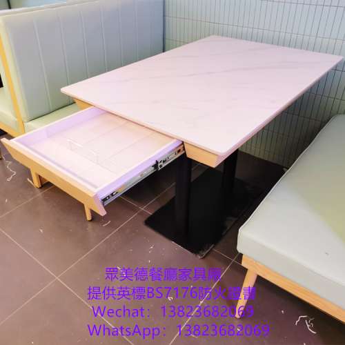 訂造餐廳桌椅,餐廳人造石餐檯,西餐廳桌椅table加工製造廠商,訂造雲石枱面,實木封邊...