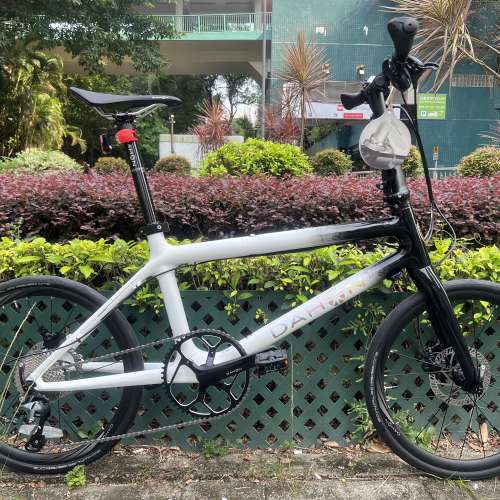 2024 最新款黑白色 DAHON ODB005 10速 碳纖維 451 折叠車 送前後蛙燈叮叮