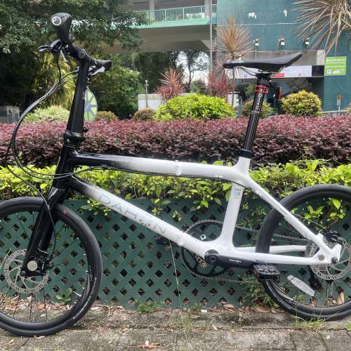 2024 最新款黑白色 DAHON ODB005 10速 碳纖維 451 折叠車 送前後蛙燈叮叮