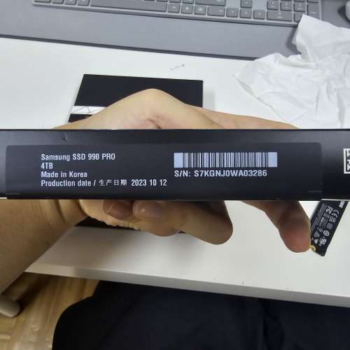 Samsung 990 pro 4TB tlc NVMe PCIe 4.0 x4 M.2 2280 SSD 盒裝行貨