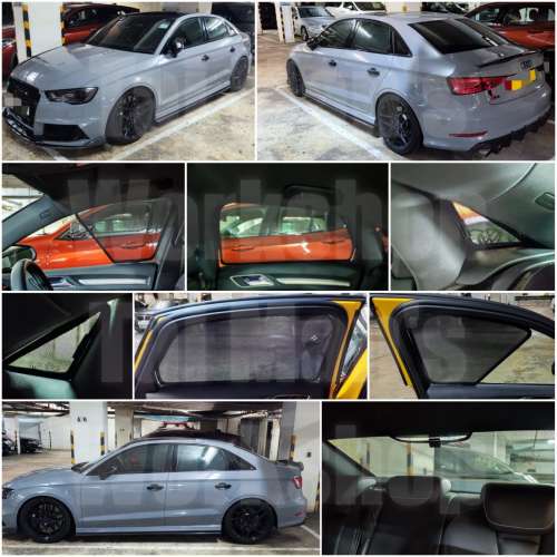 Audi A3 RS3 S3 的專車專用濾光窗網太陽擋