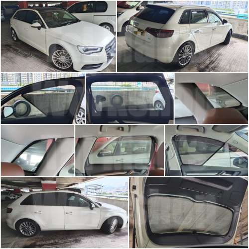 Audi A3 RS3 S3 的專車專用濾光窗網太陽擋