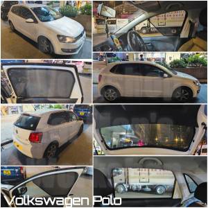Volkswagen Polo 的專車專用濾光窗網太陽擋
