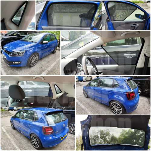 Volkswagen Polo 的專車專用濾光窗網太陽擋