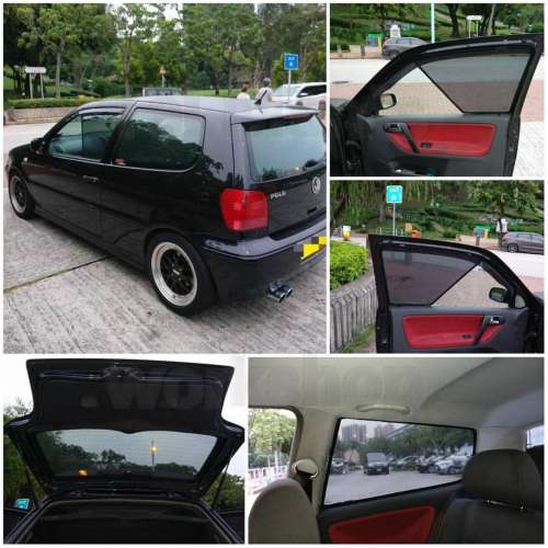 Volkswagen Polo 的專車專用濾光窗網太陽擋