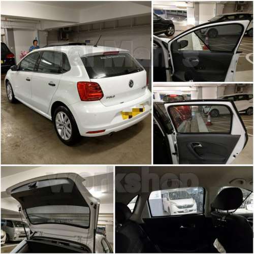 Volkswagen Polo 的專車專用濾光窗網太陽擋