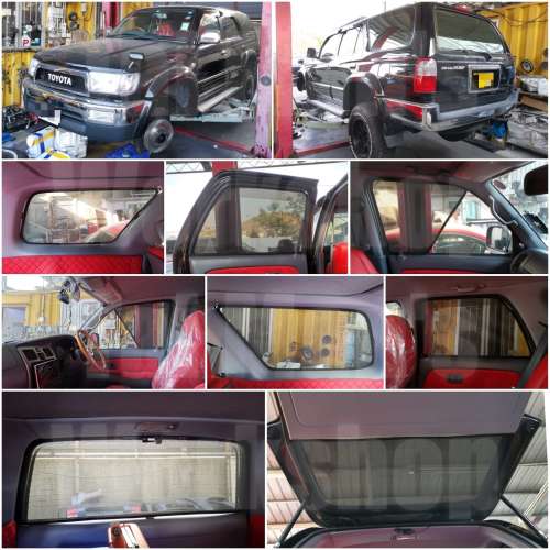 Hilux Surf 全車磁石濾光窗網太陽擋