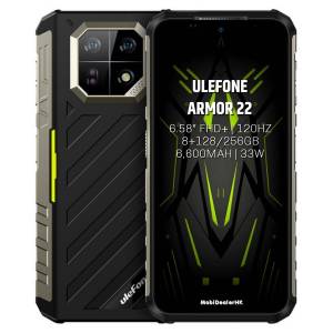 全新(New) • Ulefone Armor 22 三防手機《8+256Gb, 8+64/64MP, 6600mAh, NFC, 3咭槽...