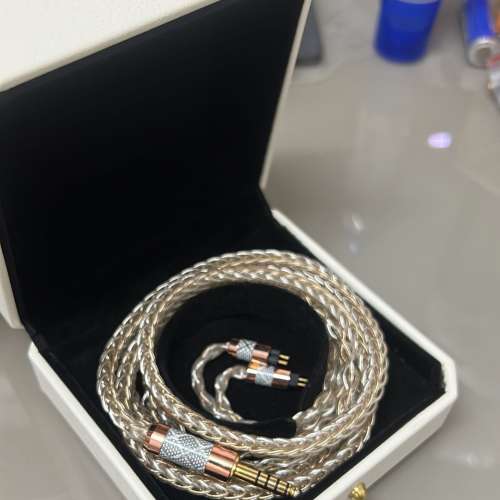 Net Audio(全新旗艦級耳機升級線:殲滅者)旗艦級冷凍銀+冷凍金+冷凍鈀+純銀渡真金(雙...