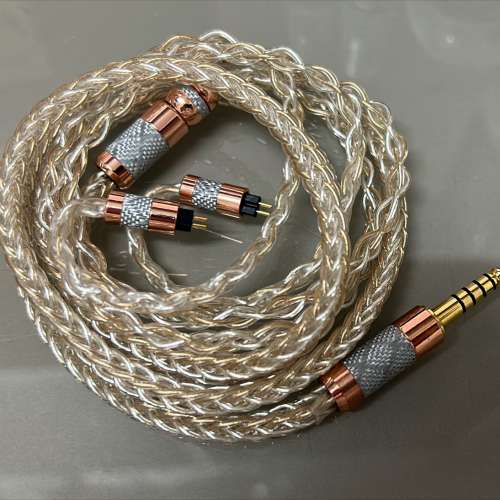 Net Audio(全新旗艦級耳機升級線:殲滅者)旗艦級冷凍銀+冷凍金+冷凍鈀+純銀渡真金(雙...