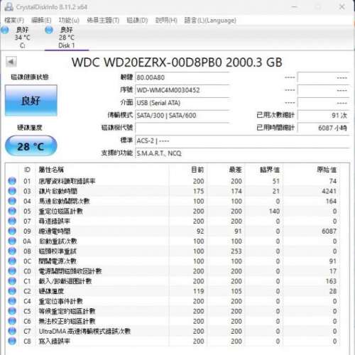 WD Red Plus 4TB - WD40EFRX 有2隻