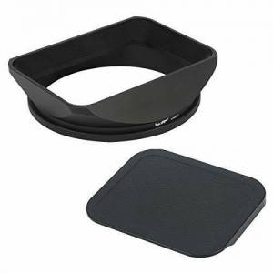 Haoge LH-B77T 77mm Square Metal Screw-in Mount Lens Hood With Cap (專用方形遮...