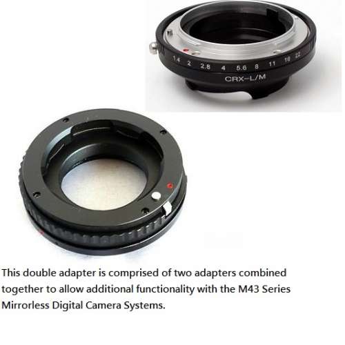 Contarex (CRX-Mount) Lens To M43 Series Mount With Helicoid Adaptor (鋁製微距...