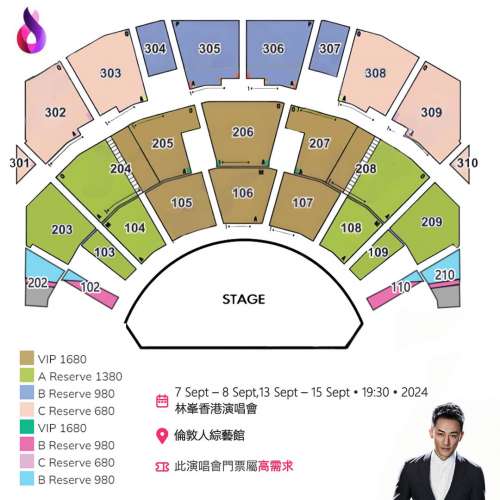 林峯澳門演唱會2024（加開一場）｜Love Flows｜倫敦人綜藝館