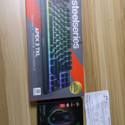 全新 SteelSeries APEX 3 TKL gaming keyboard （us）+ Razer Basilisk V3 Chroma ...