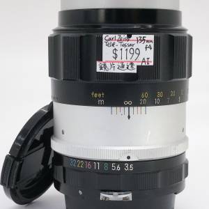 98% New Carl Zeiss Tessar 135mm F4手動鏡頭, 深水埗門市可購買