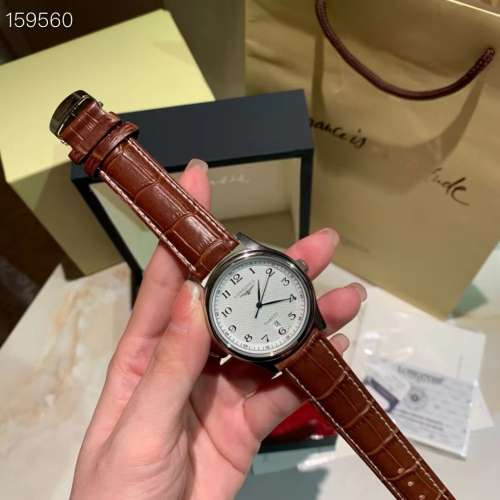 Master Series digital brown belt quartz men's watch,40mm