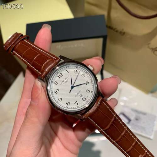 Master Series digital brown belt quartz men's watch,40mm