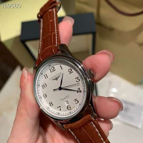 Master Series digital brown belt quartz men's watch,40mm