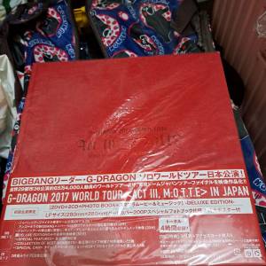 已絕版BIGBANG G-DRAGON 2017 WORLD TOUR ACT III M.O.T.T.E IN JAPAN 初回日版