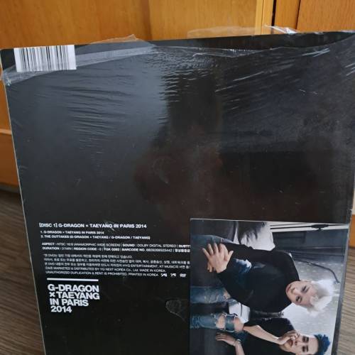 已絕版BIGBANG G-DRAGON x TAEYANG IN PARIS DVD