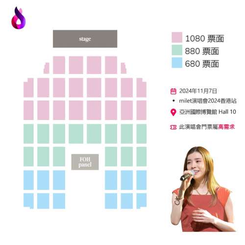 milet演唱會2024香港站｜milet Asia Tour 2024 in Hong Kong｜亞洲國際博覽館