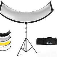 4 in 1 Curved Reflector (260 x 105cm) With 2.8M Light Stand 四色U型曲面反光板...