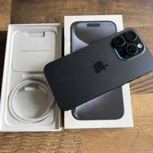 港行黑色全套 10個月AppleCare 外觀全新 iPhone 15 pro 256gb what app 6497 6645 ...