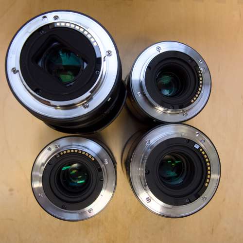 Sony A6100 + Sony E 18-135mm + Sigma 19mm, 30mm & 60mm