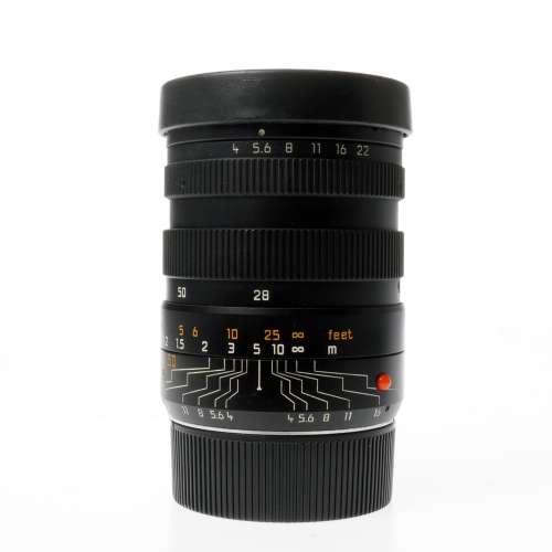 Repainted Matte black Leica Tri-Elmar-M 28-35-50mm f4 ASPH. lens