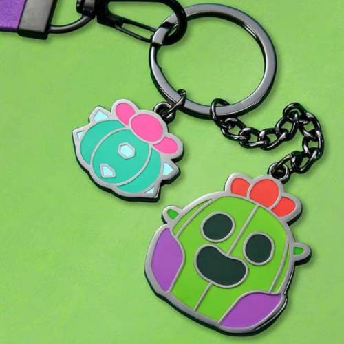 荒野亂鬥「官方正品」Brawl Stars 金屬鎖匙扣 史派克