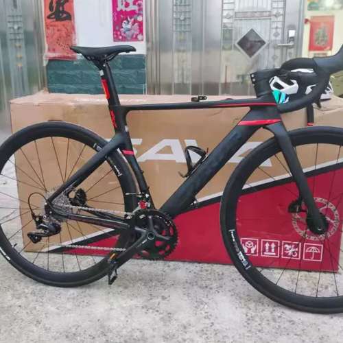 SAVA EX-7 PLUS 24速 桶軸碟剎 碳叉鋁合金公路車 送水架前後蛙燈