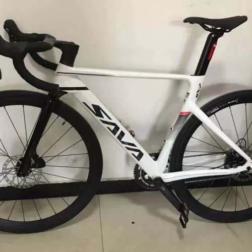 SAVA EX-7 PLUS 24速 桶軸碟剎 碳叉鋁合金公路車 送水架前後蛙燈