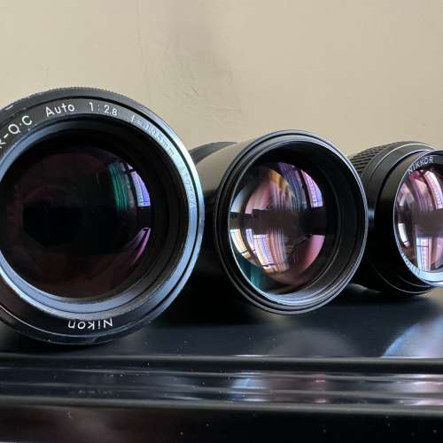 Nikon 135mm f2.8 QC Auto  / Nikon 200mm f4 AI / Nikon105mm f2.5 K版 Pre-AI (...