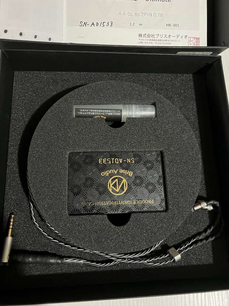 Brise audio Shirogane 特注 2pin 4.4mm YATONO-Rh2+ earphone re