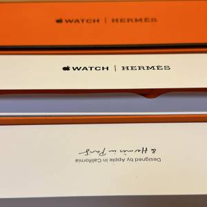 100% New Apple Watch Hermes 橙色錶帶 45mm, 有單有盒, 從未使用, 元朗交收 $900. ...