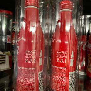 coca cola 可口可樂海賊王紀念樽，日本製