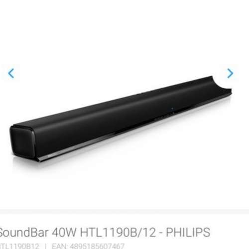 80%NEW) Philips Soundbar / Speaker HTL1190B/12