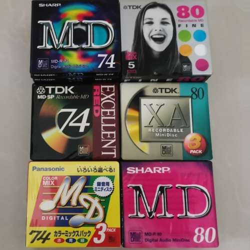 TDK / Panasonic / Sharp Minidisc 74/80min MD碟