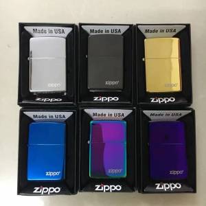 Zippo煤油火機一個光板可免費刻字