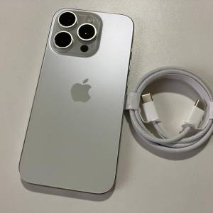 電池99% 外觀新淨 充電110-130 iPhone 15 pro max 原色 1tb 平行進口 90日保養 wha...