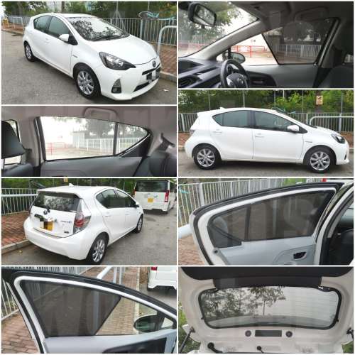 Aqua PriusC 全車磁石濾光窗網太陽擋