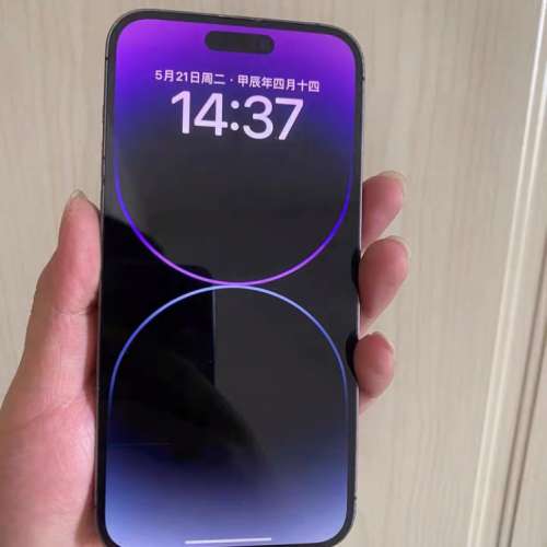 Apple iPhone 14 Pro Max 128G 暗紫色 ，功能全部正常運作，電池效能100 %，5G 雙咭...